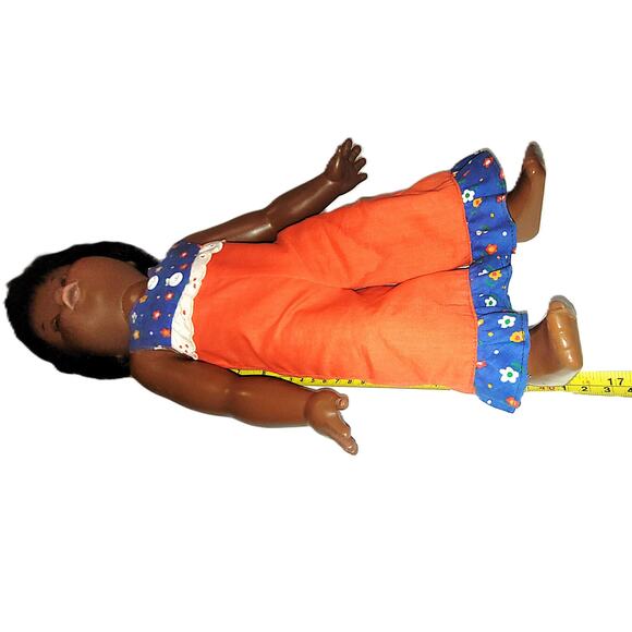 VNTG 1977 Ideal Tippy Tumbles African American Doll In Original Outfit Untested - Picture 7 of 9